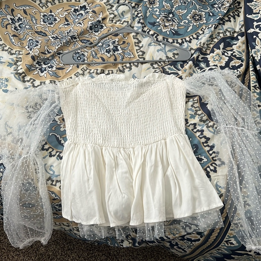 White bachelorette top